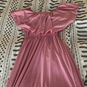 Off the shoulder maxi dress